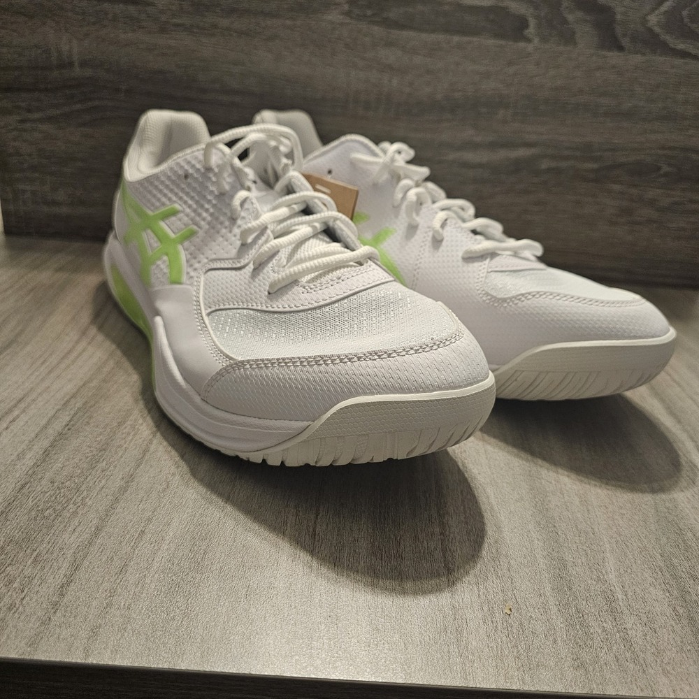Asics Gel-Dedicate 8 White Green Pickleball‎ Tennis Shoes 1041A409 Men Sizes - Picture 8 of 11